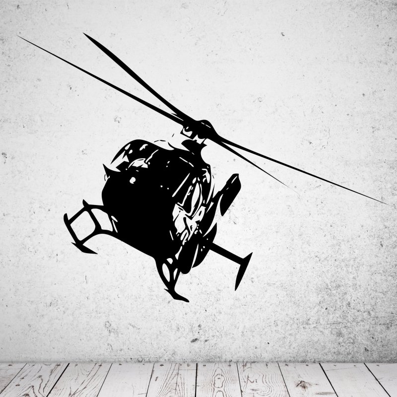 Preview: 46233 Wandsticker Hubschrauber